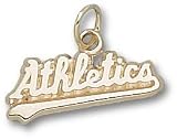 Oakland Athletics Athletics 1/4 Charm - 14KT Gold Jewelry