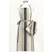 Apron, Oven Mit, & Potholder Kitchen Linen Set - Khaki & Black Stripes