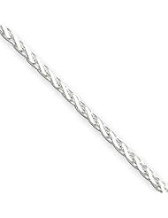 .925 Sterling Silver 1.5mm Diamond Cut Spiga Chain