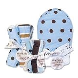 Trend Lab Max Baby 3 Pc Set w/ hooded bath towel, wash cloths, burp cloths