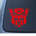 TRANSFORMERS AUTOBOT - Car, Truck, Notebook, Vinyl Decal Sticker #1036 | Vinyl Color: Red