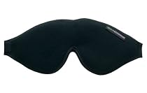 Escape Luxury Sleep Mask with Earplugs and Travel Pouch - Black