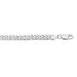 14K White Gold Miami Cuban Link Chain Bracelet - 5.80mm - 8.5 inch