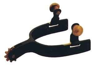 STA-BRITE Black Steel Child's Western Spurs - Black - Childs