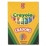Crayola Crayons Tuck Box, Permanent/Waterproof, Nontoxic, 8/BX BIN520008