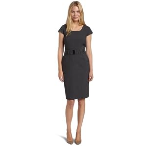 Calvin Klein Women's Sheath Dress With Ruched Belt