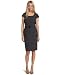 Calvin Klein Women's Sheath Dress With Ruched Belt,Charcoal,14-visli Cheap Deals