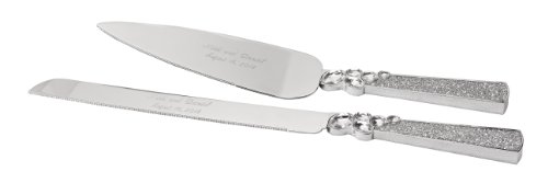Hortense B. Hewitt Wedding Accessories Glitzy Glitter Cake Knife and Server Set