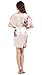 Women's Gorgeous Bridesmaid Kimono Robe Silk Sleepwear Peacock Bride Robes