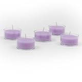 Lavender Scented Clear Cup Tealights Set of 25