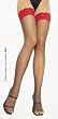 Sheer Thigh High With Contrast Lace Top