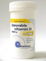 Pharmax - Chewable Vitamin D 1000 IU 90 chew [Health and Beauty]