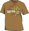 Sesame Street Oscar the Grouch Rotten Day graphic Tee T-Shirt Light Brown