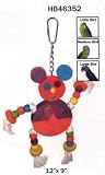 Happy Beaks Toy Crazy Wooden Mouse