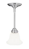 Livex Lighting 5612-91 Brushed Nickel Mini Pendant 1 Light 100W Mini Pendant with Medium Bulb Base and Glass not included.(Select Glass Shade) Glass from Mini Pendant Series