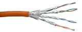 InLine Patchkabel, Cat.6, S-STP/PIMF, AWG27, PVC, 100m orange