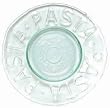 Clear Spanish Large Recycled Glass Pasta Plate 12"D Set / 2