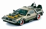 1981 DMC DeLorean From the Original Back to the Future 1:18th Scale Stainless Steel Die Cast Car