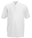 Fruit of the Loom Polo Shirt Premium Pique S M L XL XXL XXL schwarz und weiss
