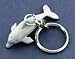 Solid Metal Wild Adventures Dolphin Key Chain Keychain