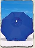6.5ft Rio Beach Umbrella UPF 100+ with integrated Sand Anchor