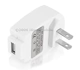 Universal USB Wall Charger for Apple Ipod Mp3 Shuffle Nano Video Touch Classic Iphone, Microsoft Zune 30gb 80gb 4gb 8gb, Sandisk Sansa