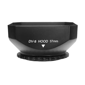 Mennon DV-s 37 Screw Mount 37mm Digital Video Camcorder Lens Hood with Cap, Black by Mennon