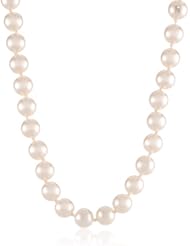 Colored Simulated 10mm Pearl Strand Necklace, 18+2"