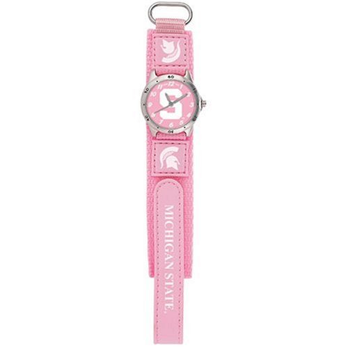 Game Time Children's NCAA Michigan State University Future Star Series Pink Watch #CF1-MSU