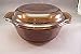 Anchor Hocking Cookware: Fire King Harvest Amber Glass Covered Casserole with Lid ~ Size: 12 Ounces