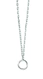 Plain Chain Necklace in Sterling Silver 46cm + 5cm Extender