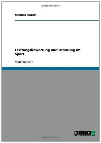 Leistungsbewertung und Benotung im Sport (German Edition)