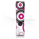 Design Skins for Microsoft Xbox 360 Slim Faceblade - Pink Circles Design Folie
