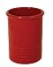 Chantal 2 Quart/5 1/2 Inch x 7 Inch Ceramic Ringed Utensil Holder, Glossy Cinnabar