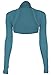 Fashion Victim, Ladies Long Sleeve Bolero Shrug, Cardigan in Black, Dark Colors, One Size 4-10