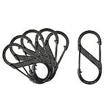 Niteize S-Biner Clips, Size #3, 6 Pack - Black