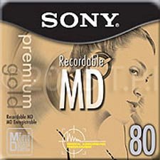 Sony MDW80PL 80-Minute Premium Gold Single MiniDisc