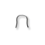 Stainless Stl Septum Retainer 14G (1.6mm) U-Shaped Septum Retainer w Flared