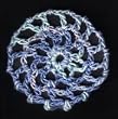 Ocean Multi Hair Net Crocheted Hair Bun Cover- MINI