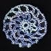 Ocean Multi Hair Net Crocheted Hair Bun Cover- MINI