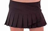 EyeCatchClothing - Roxy Box Pleat Ladies Short Skirt