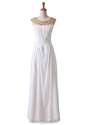 Chiffon Beaded Jeweled  Dress