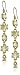 Lucky Brand Linear Citrine Quartz Drop Earrings
