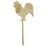 小人の森 木製動物ラベル にわとり2P B122 No.56033