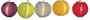 CELEBRATIONS LIGHTING-S 624H6111 ROUND FABRIC LANTERN LIGHTS - 10 COUNT