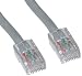CAT5E, UTP, Crossover, Bootless, 350MHz, Gray, 5 ft