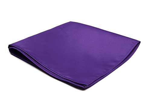 Jacob Alexander Solid Color Pocket Square - Violet Purple
