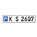 Parkplatz Kennzeichen