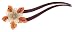L. Erickson Chantilly Chignon Pin - Brown/Coral
