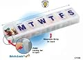 Adult-lock 7-day Magnetic Locking Pill Reminder (Cwv)large 6 Inches L X1 3/8 Inches W X 7/8 Inches H - Color Will Very